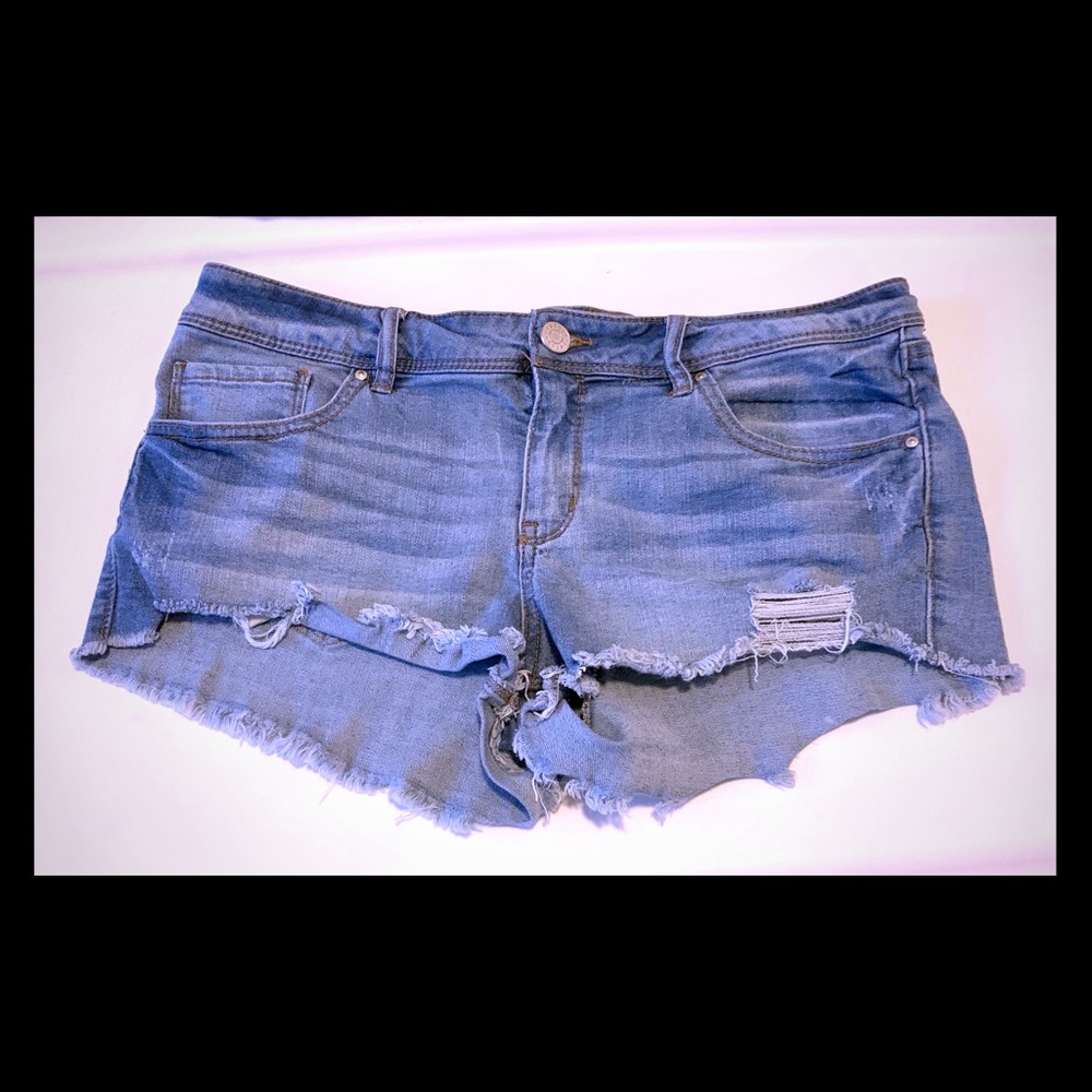 NEW Denim Refuge Cut Offs Stretch Shorts, SZ 11